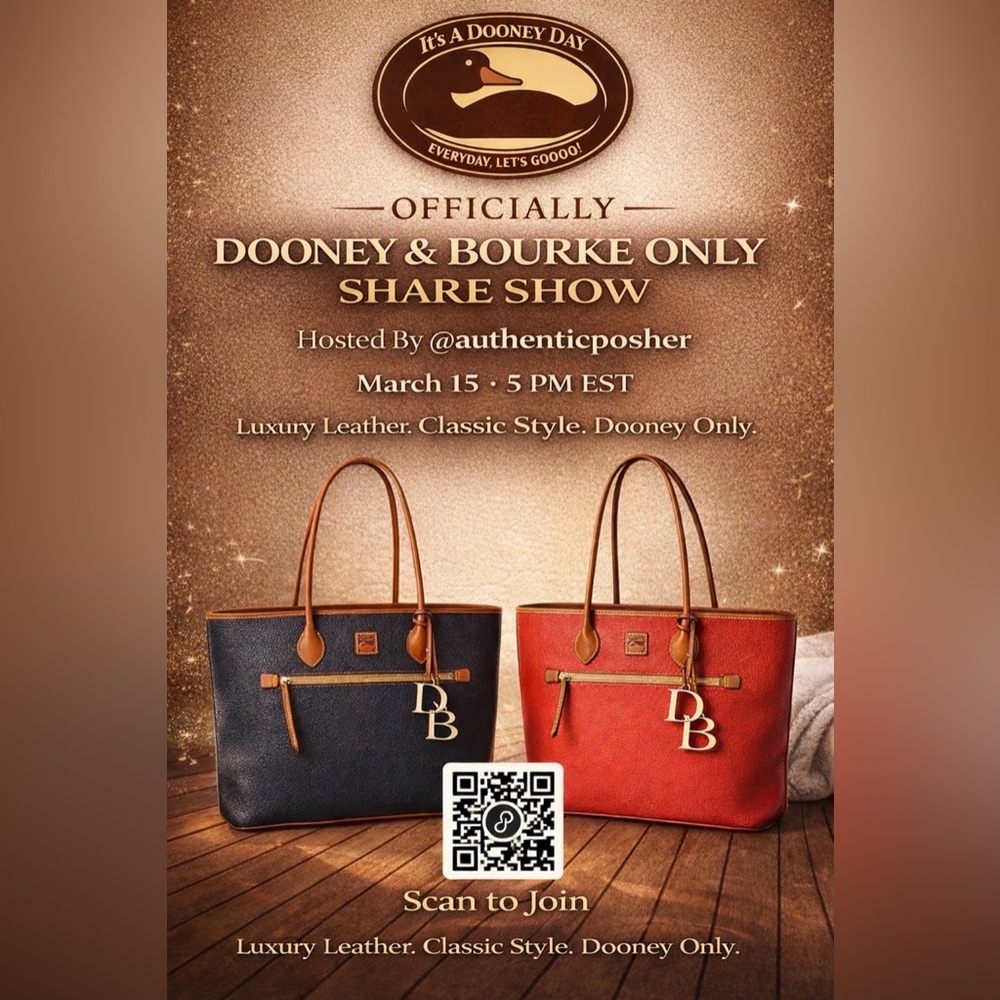 3/15 5PM EST🚨Follow~~> @authenticposher ~~>Dooney & Bourke ONLY Share Show